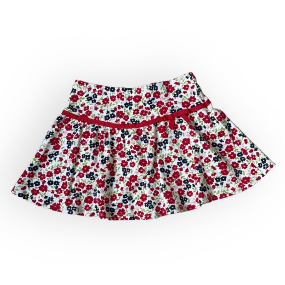 Gymboree Floral Pull On Skort Size 5 Classic Americana Preppy Summer
